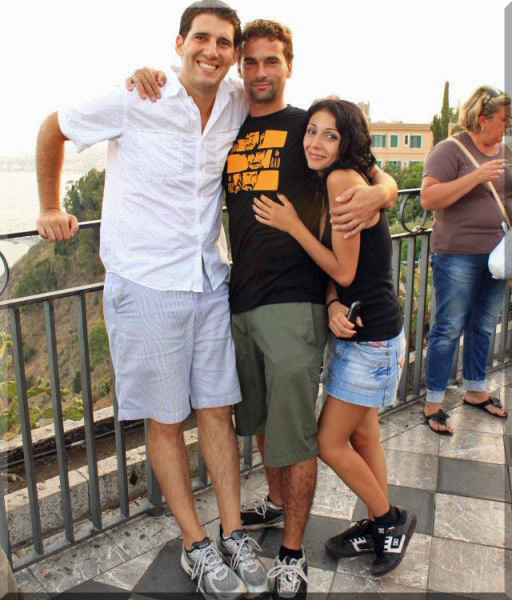 Mark and Shanna in Sicily. 2011