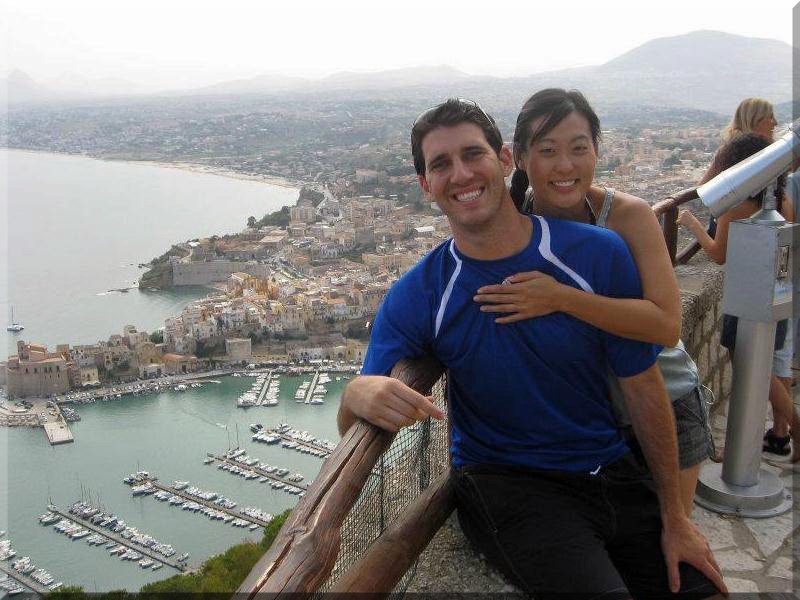 Mark and Shanna in Sicily. 2011