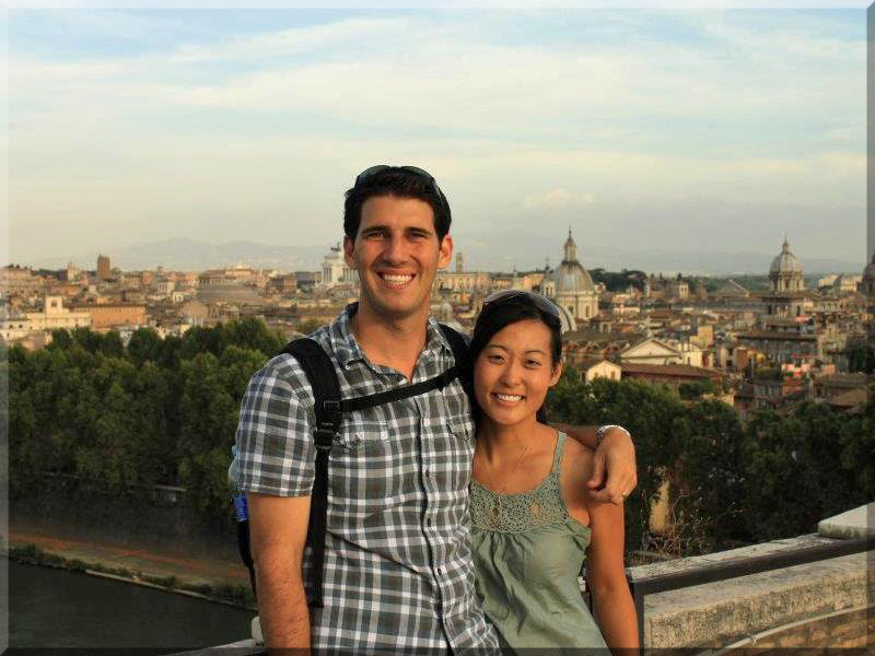 Mark and Shanna in Sicily. 2011