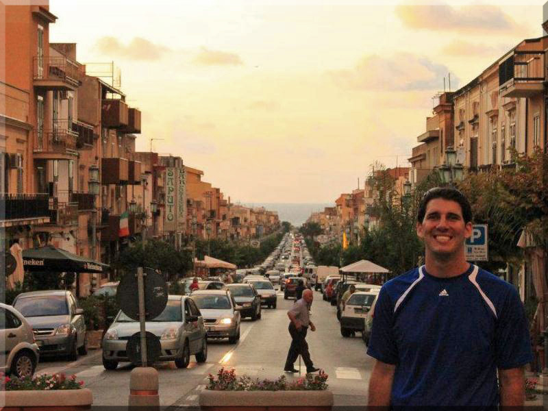Mark and Shanna in Sicily. 2011